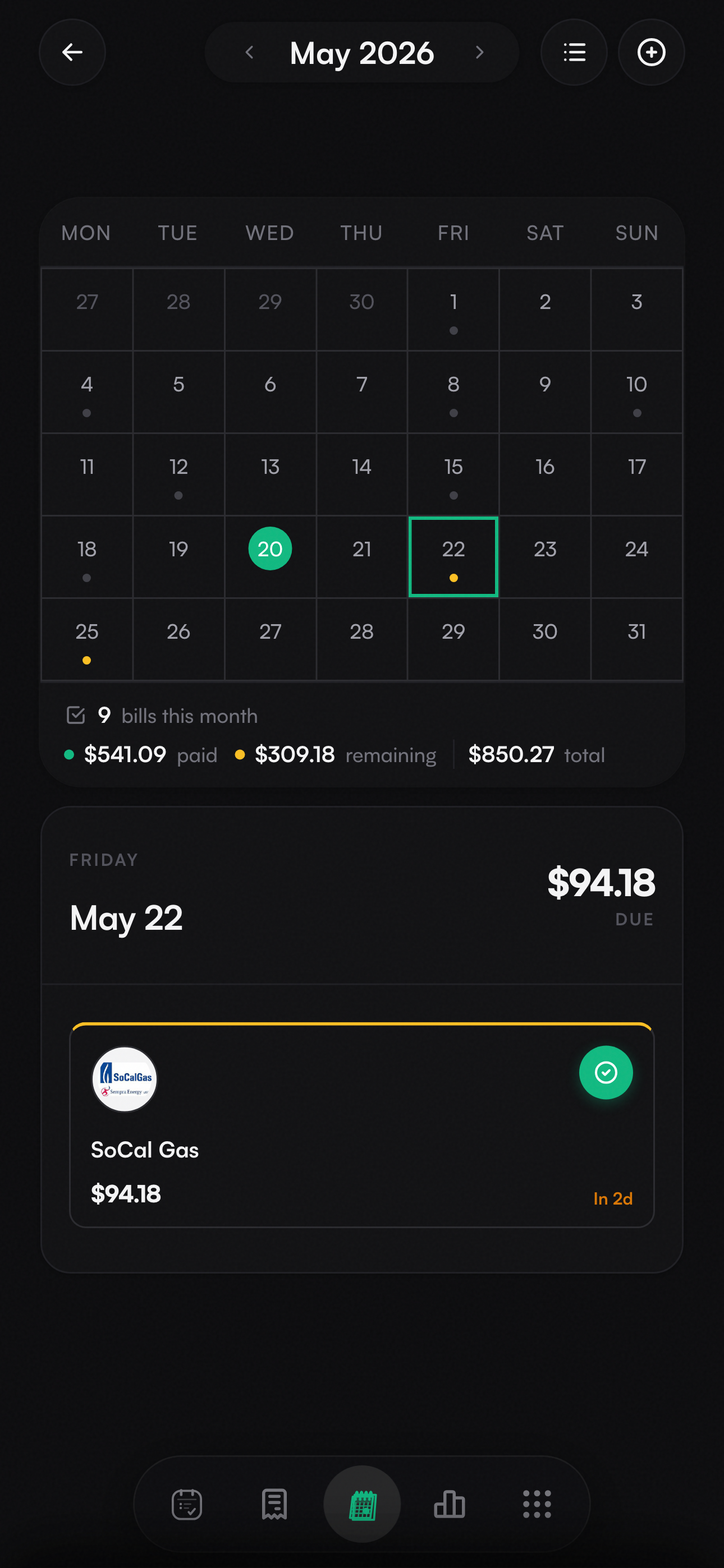 Calendar