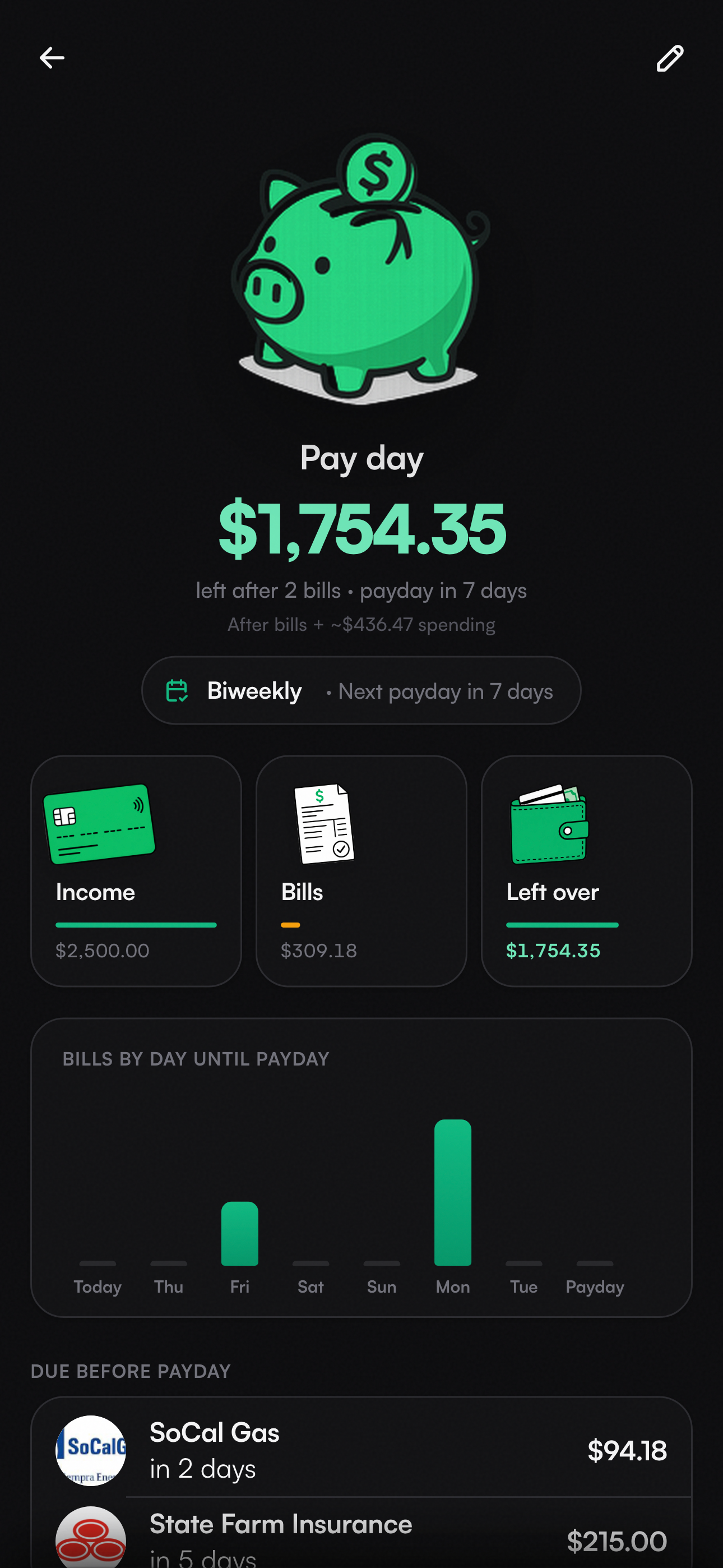 Pay Day Planner